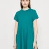 Marc O'Polo DENIM DRESS STYLE HEAVY RAW RUFFLES - Jerseykleid - Green