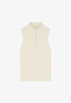 Marc O'Polo ÄRMELLOSES ZIP-TROYER SHAPED - Top - Chalky Sand -Marc OPolo Geschaft 3777283be7fe46db982b4ba70aca1b0a
