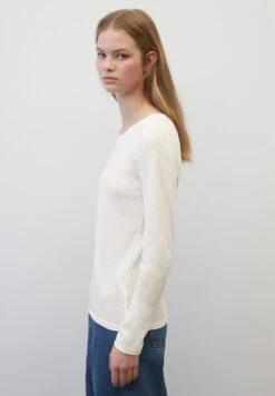 Marc O'Polo DENIM CREW NECK REGULAR FIT - Langarmshirt - Scandinavian White -Marc OPolo Geschaft 3ab49fbc851a4452aedfe8cb24c57955