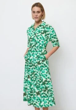 Marc O'Polo STYLE BELTED WAIST PLEATS DETAILS - Blusenkleid - Multi