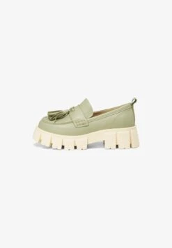 Marc O'Polo BULKY MIT QUASTE - Slipper - Light Olive