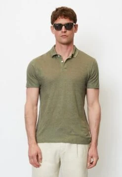 Marc O'Polo WITH STRUCTURE CHEST POCKET - Poloshirt - Dark Navy -Marc OPolo Geschaft 3dcdd791821441a98fa5eaf1737dec63