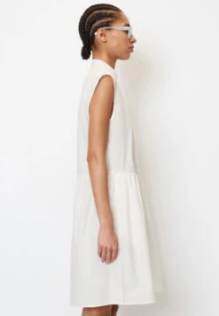 Marc O'Polo DENIM ÄRMELOSES VOLANT POPELI - Blusenkleid - Egg White -Marc OPolo Geschaft 3e1312d40e2240659c153096ae19677a