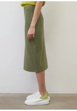Marc O'Polo MIDI SLIM AUS STRETCHIGEM INTERLOCK - Bleistiftrock - Wild Olive -Marc OPolo Geschaft 3e6ab574bdb040e4af29c8087c462e05
