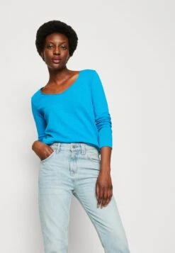 Marc O'Polo DENIM LONGSLEEVE V NECK REGULAR FIT - Langarmshirt - Crystal Seas -Marc OPolo Geschaft 3fd5116c69f649ad890f4e6f799874a4