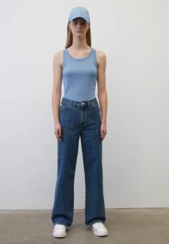 Marc O'Polo DENIM MIT FEINER - Top - Soft Sky Blue -Marc OPolo Geschaft 3ffc9e0112384945ade39607371e999a