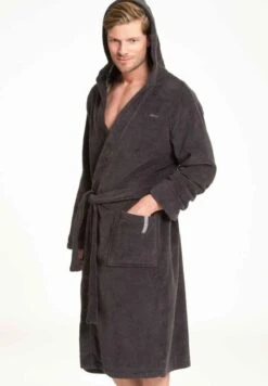 Marc O'Polo BADEMANTEL MIT KAPUZE LÄNGE - Bademantel - Anthracite -Marc OPolo Geschaft 40c6e0ae95164165bbca1b4b3779ba4f 2