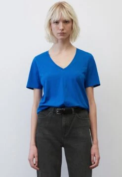 Marc O'Polo V NECK REGULAR - T-Shirt Basic - Vibrant Blue