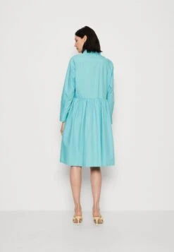 Marc O'Polo DRESS SHIRT STYLE FEMININE GATHERING MODERN DETAILS - Blusenkleid - Sea Blue -Marc OPolo Geschaft 41a88e83499f4d61b09030900dda71d4