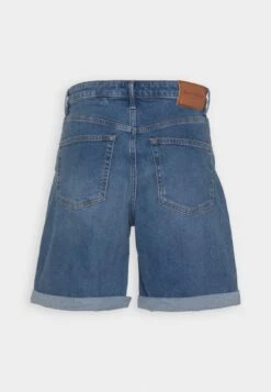 Marc O'Polo HIGH WAIST RELAXED FIT MID LENGTH TURN UP - Jeans Shorts - Dark Blue -Marc OPolo Geschaft 4375298e461049bea735b3525e5a6b0f