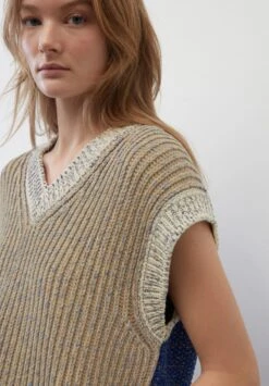 Marc O'Polo PULLUNDER CROPPED MIT LÄSSIGEM STRUKTUR- UN - T-Shirt Print - Multi Vibrant Blue -Marc OPolo Geschaft 44f7a07be24441c1b879e628be5d54df