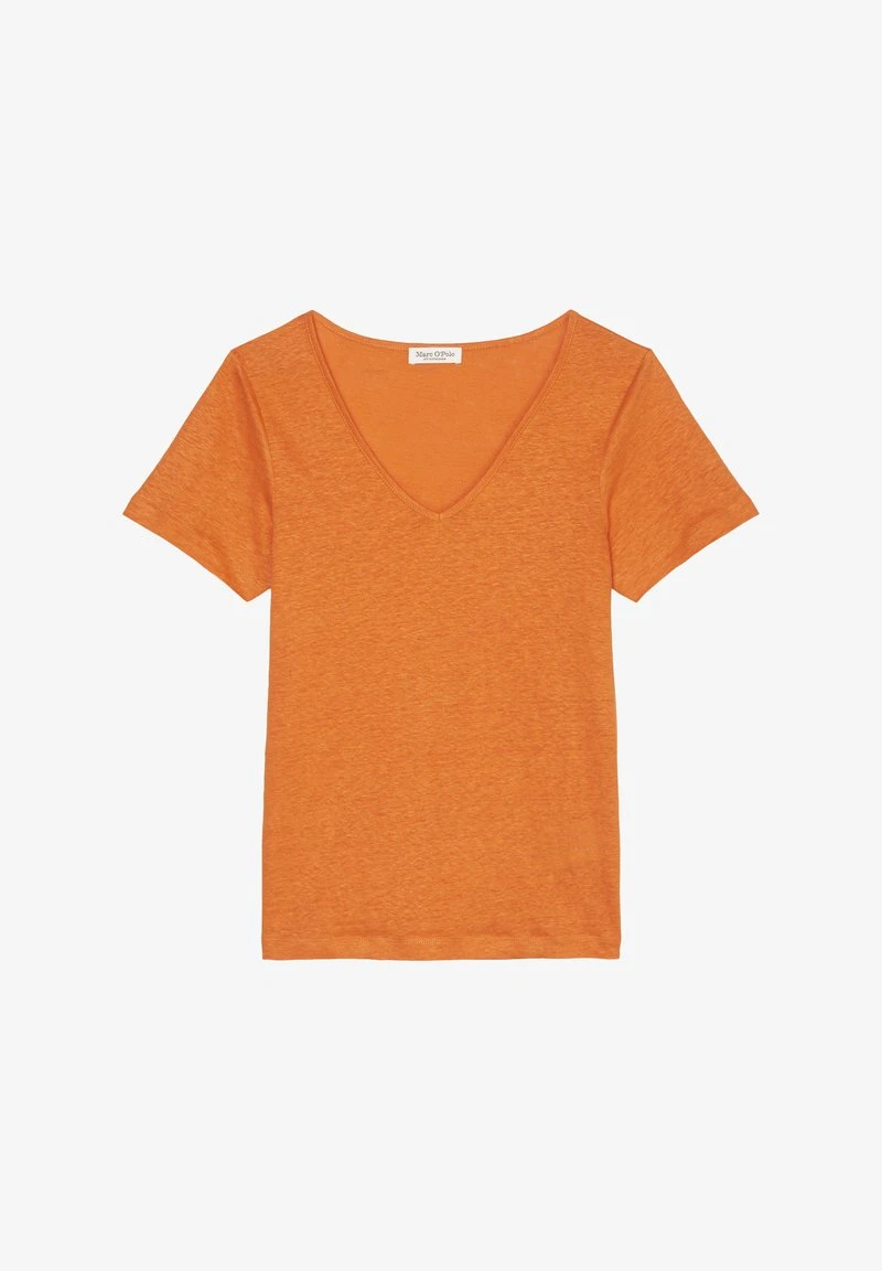 Marc O'Polo V-NECK - T-Shirt Basic - Marigold Orange 8 Marc O'Polo V-NECK - T-Shirt Basic - Marigold Orange – Bild 6