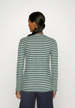 Marc O'Polo HIGH NECK LONG SLEEVE - Langarmshirt - Multi/lake Green -Marc OPolo Geschaft 472cbc00e7d34a23beb71a441d98fa95