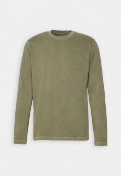 Marc O'Polo CREW EMBROIDERY - Langarmshirt - Olive -Marc OPolo Geschaft 473a419b4af349cfa3ff7eb55bdd6721