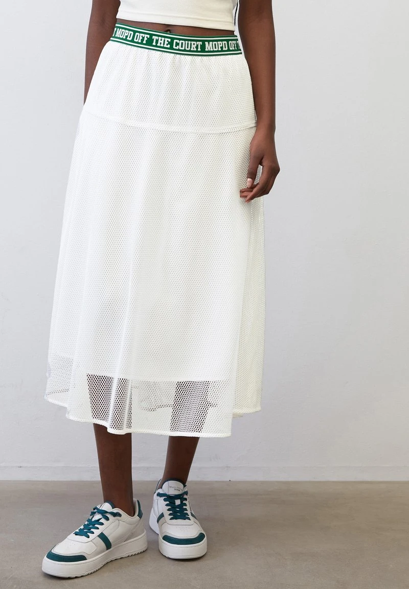 Marc O'Polo DENIM WADENLANGER MIT LOGO-GUMMI-BUND - A-Linien-Rock - Scandinavian White 5 Marc O'Polo DENIM WADENLANGER MIT LOGO-GUMMI-BUND - A-Linien-Rock - Scandinavian White – Bild 3