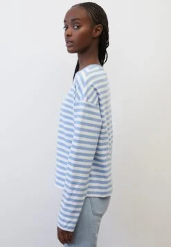 Marc O'Polo DENIM RINGEL-LONGSLEEVE LOOSE AUS - Langarmshirt - Multi Soft Sky Blue -Marc OPolo Geschaft 489498e424bd4ce0b13d80de25572efb