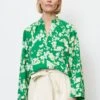 Marc O'Polo V-NECK- MIT ALLOVER-PRINT AUS PAPERTOUCH - Bluse - Green -Marc OPolo Geschaft 4947bb1c0136447891228a55ea35eca5