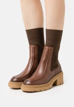 Marc O'Polo TYRA - Plateaustiefelette - Cognac