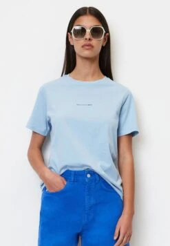 Marc O'Polo DENIM LOGO- REGULAR AUS SOFTEM SINGLE - T-Shirt Basic - Sea Holly