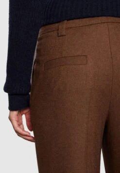 Marc O'Polo STRAIGHT LEG HIGH RISE CROPPED LENGTH - Stoffhose - Dark Walnut -Marc OPolo Geschaft 4eb5e12b44784a96a470eab277fa52ea