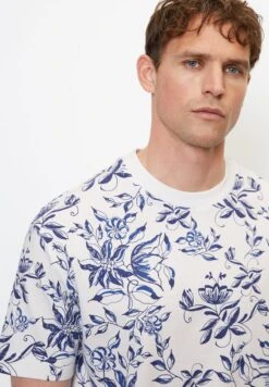 Marc O'Polo MIT FLORALEM ALLOVER-PRINT - T-Shirt Print - White -Marc OPolo Geschaft 501c8ab0fe3b485da4173447a9af58be