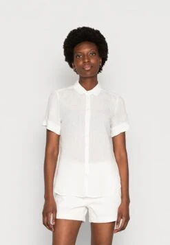 Marc O'Polo KENT COLLAR SHORT SLEEVED STYLE PATCHED - Hemdbluse - Salty White -Marc OPolo Geschaft 515279125b114110877c21891a30ac8d 1