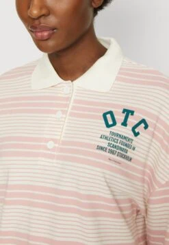 Marc O'Polo DENIM LONG SLEEVE STRIPED PLACED PRINT - Poloshirt - Multi/matte Rose -Marc OPolo Geschaft 53a33b2e764e433fb5d6dca6192feedf