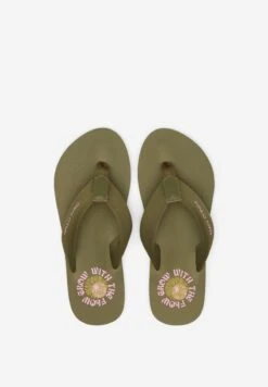 Marc O'Polo MIT WEICH GEOLSTERTEM RIE - Zehentrenner - Khaki -Marc OPolo Geschaft 54b3e2b2ede94c6889ff02c8579394d0