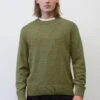 Marc O'Polo RUNDHALS IN SOMMERLICHEM BOUCLÉ - Strickpullover - Olive