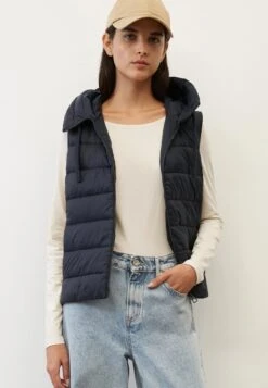 Marc O'Polo RECYCLED, FIXED, ZIP POCKETS, DRAWSTRING - Weste - Deep Blue Sea