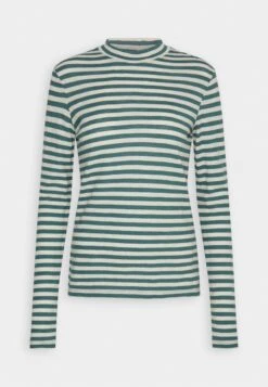 Marc O'Polo HIGH NECK LONG SLEEVE - Langarmshirt - Multi/lake Green -Marc OPolo Geschaft 5798367809c841189d3855c05a49ec73