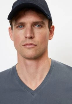 Marc O'Polo V-NECK- REGULAR AUS REINER BIO - T-Shirt Basic - Dark Navy -Marc OPolo Geschaft 57c5153865c141129229043ad3177023