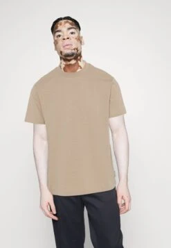 Marc O'Polo DENIM SHORT SLEEVE RELAXED FIT - T-Shirt Basic - Skandi Beige