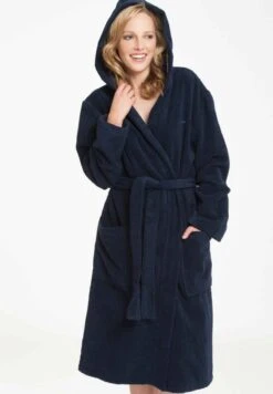 Marc O'Polo BADEMANTEL MIT KAPUZE LÄNGE - Bademantel - Navy-blue -Marc OPolo Geschaft 58466cbdedfb44bebae899dfe14e5baf 3