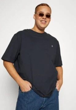Marc O'Polo SHORT SLEEVE LOGO PRINT BIG SIZE - T-Shirt Basic - Dark Navy -Marc OPolo Geschaft 58d5c0ff345d49e3aa54b15f24c27fd0