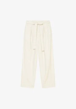 Marc O'Polo BARREL MIT GÜRTEL - Stoffhose - Chalky Sand -Marc OPolo Geschaft 5a7cdcc13ce443c182578f488b63fa5c