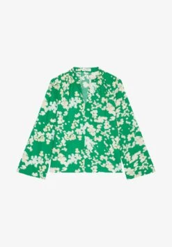 Marc O'Polo V-NECK- MIT ALLOVER-PRINT AUS PAPERTOUCH - Bluse - Green -Marc OPolo Geschaft 5b19c34a3c304c1180da99c9dfa97402