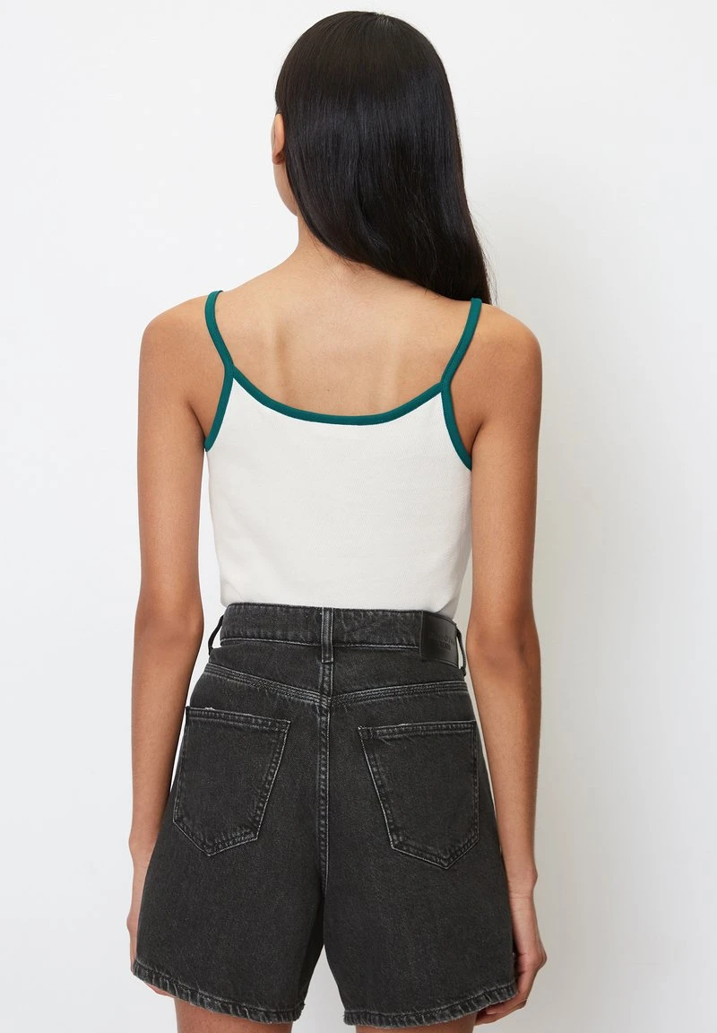 Marc O'Polo DENIM SPAGHETTITRÄGER MIT STRUKTUR AUS ORGANIC C - Bluse - Scandinavian White 5 Marc O'Polo DENIM SPAGHETTITRÄGER MIT STRUKTUR AUS ORGANIC C - Bluse - Scandinavian White – Bild 3