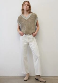 Marc O'Polo PULLUNDER CROPPED MIT LÄSSIGEM STRUKTUR- UN - T-Shirt Print - Multi Vibrant Blue -Marc OPolo Geschaft 5dfb1ad8dda74716b03693d23a809673