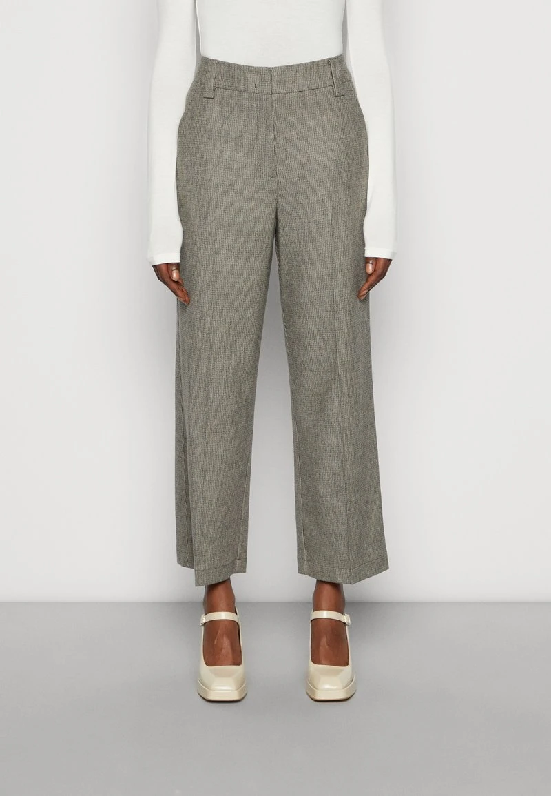Marc O'Polo PANTS STRAIGHT LEG HIGH RISE CROPPED LENGTH - Stoffhose - Multi 3 Marc O'Polo PANTS STRAIGHT LEG HIGH RISE CROPPED LENGTH - Stoffhose - Multi