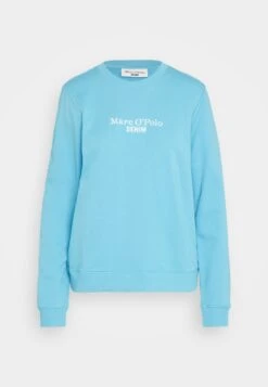 Marc O'Polo DENIM BASIC FIT CREW NECK LOGO EMBROIDERY - Sweatshirt - Pool Party -Marc OPolo Geschaft 5e4c2374064242859ec58d77ec3ea6da