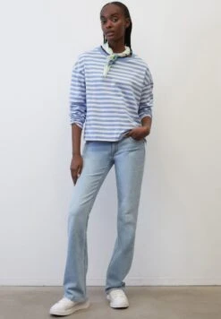Marc O'Polo DENIM RINGEL-LONGSLEEVE LOOSE AUS - Langarmshirt - Multi Soft Sky Blue -Marc OPolo Geschaft 5f95f4afba2346a399ce2a5123153850