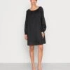 Marc O'Polo DRESS FEMININE GATHERING ROUND NECKLINE VOLUMINOUS SLEEVE - Freizeitkleid - Black 2 Marc O'Polo DRESS FEMININE GATHERING ROUND NECKLINE VOLUMINOUS SLEEVE - Freizeitkleid - Black -Marc OPolo Geschaft 60228b883e284b2084cddb9a7e7e9757