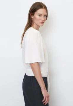 Marc O'Polo MIT MATERIAL-MIX-CHARAKTER - Bluse - White -Marc OPolo Geschaft 61b1a637251f46d39f7e1fed4afe9dea
