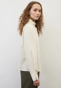 Marc O'Polo STREIFEN REGULAR AUS SOFTEM ORGANIC - Hemdbluse - Off White -Marc OPolo Geschaft 631fe58d2c5943d185d960c3a9f102cd
