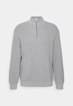 Marc O'Polo DENIM LONG SLEEVE TROYER COLLAR - Strickpullover - Mid Grey 11 Marc O'Polo DENIM LONG SLEEVE TROYER COLLAR - Strickpullover - Mid Grey -Marc OPolo Geschaft 6350d615072046aa8fbb9d64cef106c5