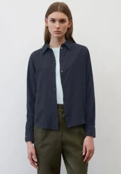 Marc O'Polo BOYFRIEND OVERSIZE AUS PAPER-TOUCH - Hemdbluse - Deep Blue Sea -Marc OPolo Geschaft 63ac00267e484f1a9b0c443414246edc