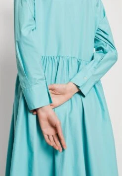 Marc O'Polo DRESS SHIRT STYLE FEMININE GATHERING MODERN DETAILS - Blusenkleid - Sea Blue -Marc OPolo Geschaft 6544349b50414466b4b907fdb35d308a