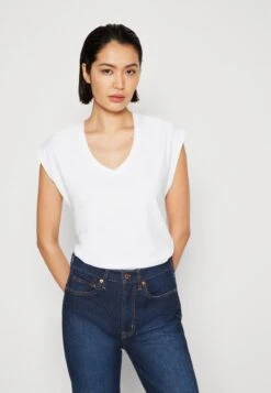 Marc O'Polo SHORT SLEEVE V NECK - T-Shirt Basic - White -Marc OPolo Geschaft 65445329608448eb8850b0b5b5eeb1df