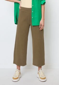 Marc O'Polo AUS KOMPAKTEM INTERLOCK - Stoffhose - Earthy Brown